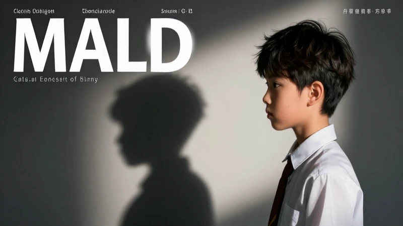 Estudiante bajo sombra dramática en portada de revista