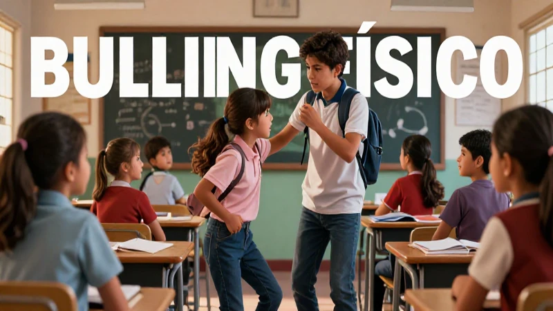 Tipos de bullying escolar, físico y dinámico