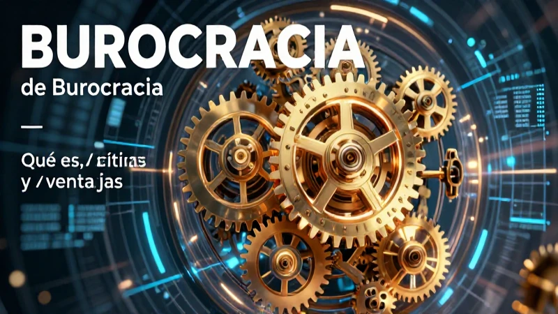 Burocracia: Qué es, críticas, ventajas y características 3 Ilustración técnica del concepto de burocracia