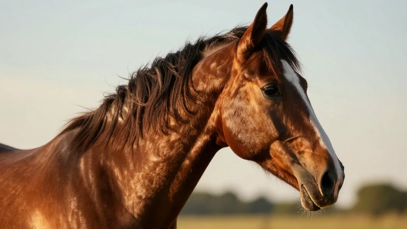 Caballo magnífico en retrato profesional