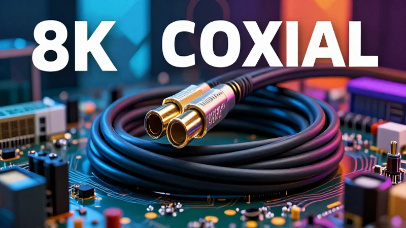 Cable coaxial de alta calidad en circuito moderno