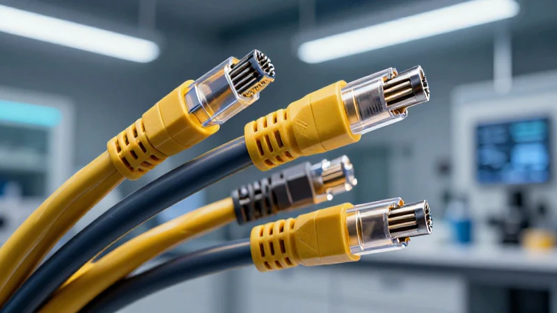 Cableado de red: Tipos, usos y beneficios de cables de red 4 Cables de red macro, alta tecnología y luz dramática