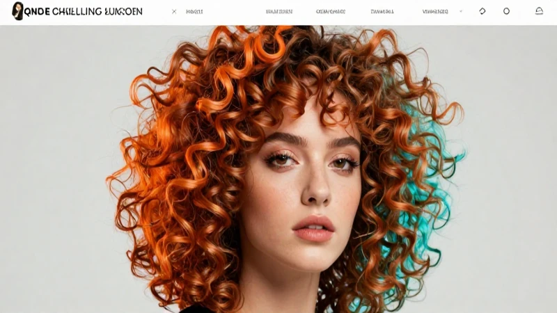 Pelo rizado vibrante estilo revista educativa
