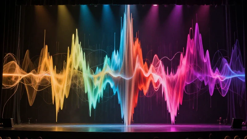 Visualización dramática de ondas sonoras intensas