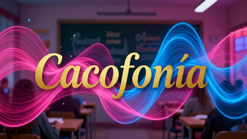 Cacofonía poética: uso y efectos