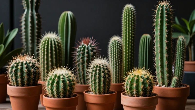 Cactus: Qué es, características, beneficios y hogar ideal 5 Cactus exóticos en interior moderno y bien iluminado