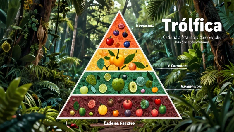 Cadena alimentaria: qué es, ejemplos y su definición 6 Representación visual de la pirámide trófica