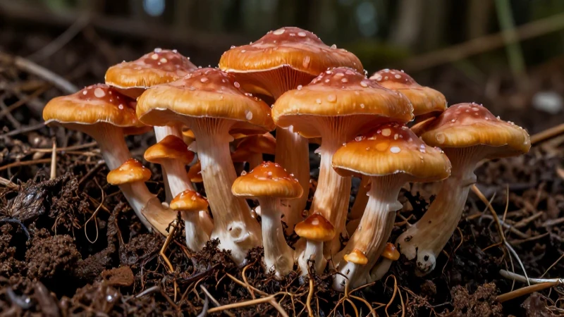 Cadena alimentaria: qué es, ejemplos y su definición 5 Micelio fúngico en suelo rico con raíces visibles