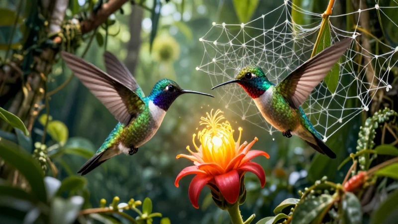 Biodiversidad tropical: vida y luz interconectadas
