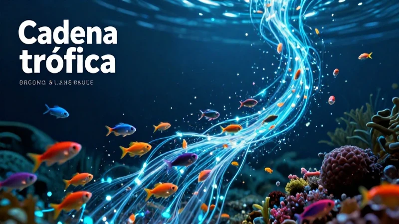 Cadena trófica: concepto, tipos, características y ejemplos 8 Ilustración educativa de ecosistemas marinos