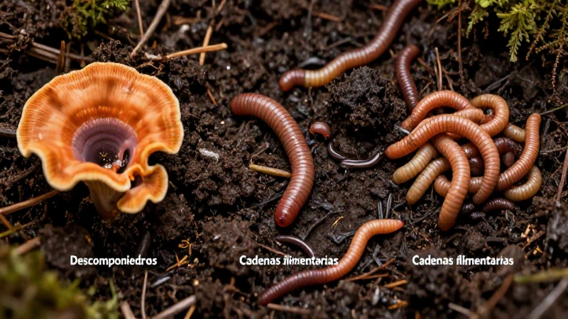 Descomponedores reciclan ecosistemas con gran detalle