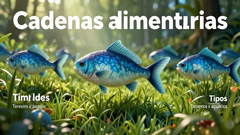 Cadenas alimentarias terrestres y acuáticas