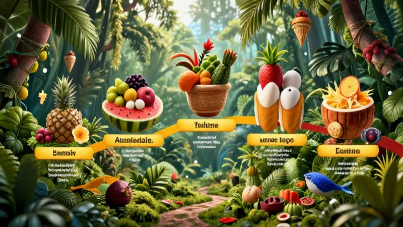 Cadenas tróficas: definición, concepto y su importancia 7 Ilustración detallada de cadena trófica tropical