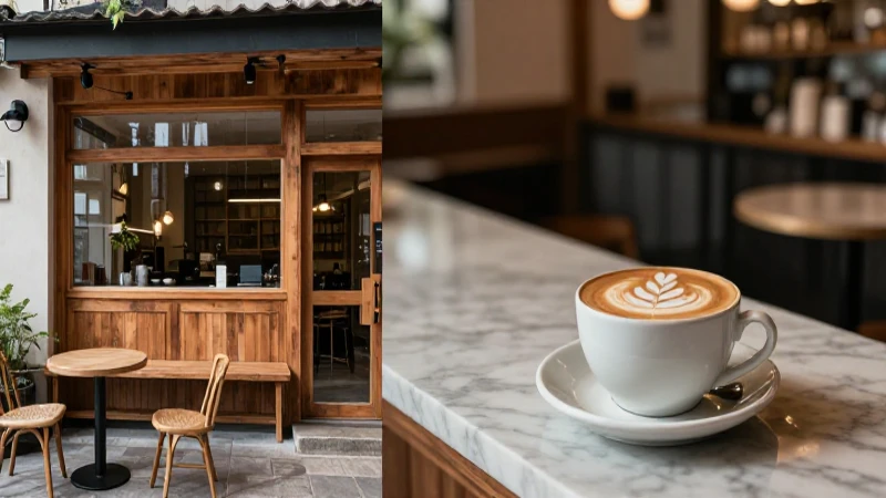 Cafés minimalistas y rústicos contrastan en luz