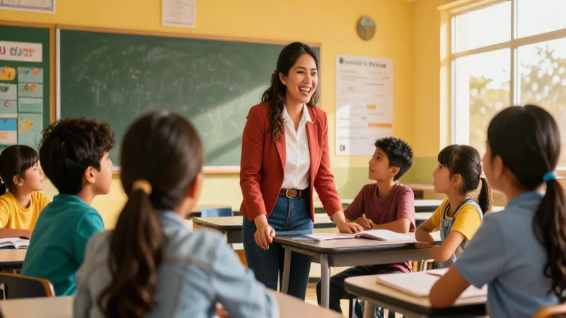 Educación mexicana vibrante: maestros y alumnos colaboran