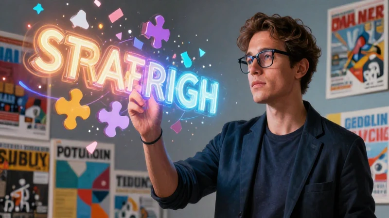 Calambur: 30 Ejemplos Divertidos y Creativos para Ti 10 Retrato vibrante de estratega creativo