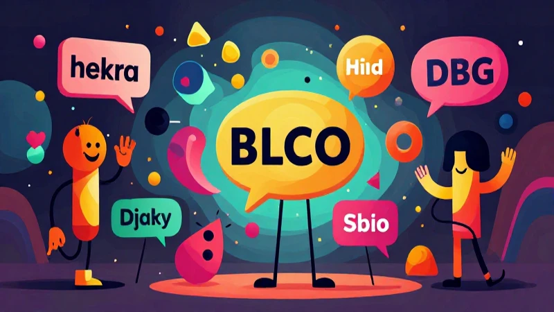 Calambur: 30 Ejemplos Divertidos y Creativos para Ti 9 Diseño vibrante de caracteres abstractos para blog educativo