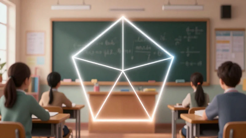 Pentágono regular con apotema y recursos educativos