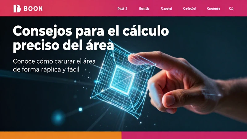 Diseño atractivo para calcular el área fácilmente