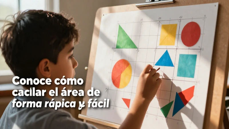 Diseño educativo de geometría y cálculo de área