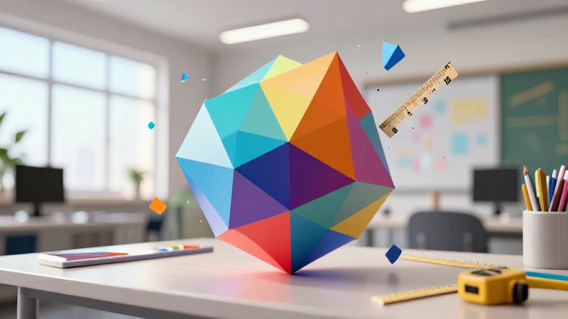 Diseño educativo geométrico, detallado y profesional