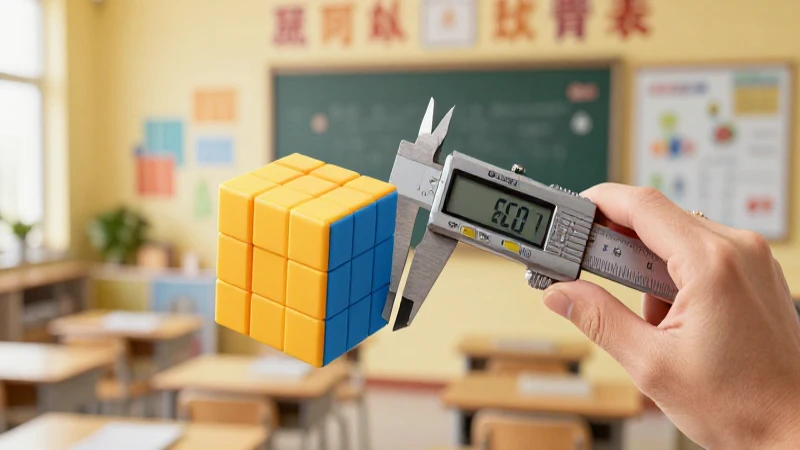 Calcula el volumen al instante: métodos fáciles y precisos 3 Medición 3D de cubo en entorno educativo