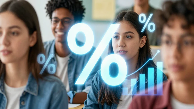 Qué es el porcentaje y cómo se calcula con ejemplos 9 Estudiante con estética educativa moderna