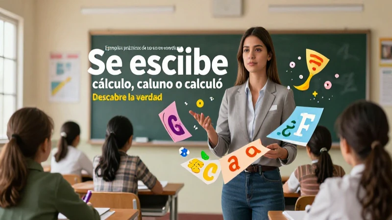 Revista educativa sobre el uso correcto de cálculo