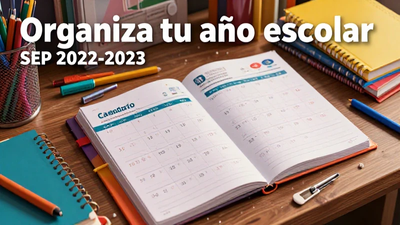 Organización escolar con el calendario SEP 2022-2023