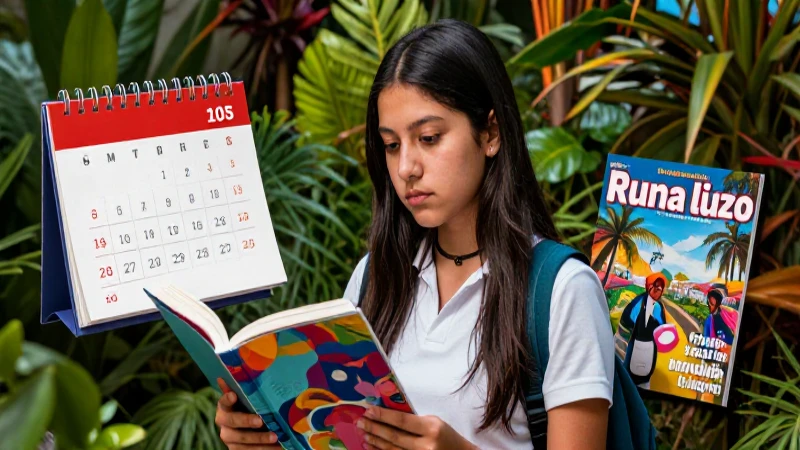 Calendario Septiembre 2024: Fechas, Festivos y Eventos Destacados 5 Retrato vibrante de estudiante mexicano editorial