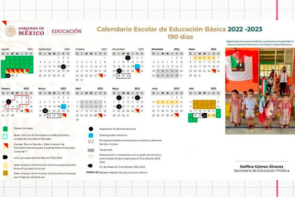 calendario escolar 2022 2023 sep descarga en pdf para