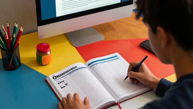 Organiza tus estudios: Calendario Escolar 2023 en PDF Gratis 3 Estudiante motivado estudia con un plan vibrante