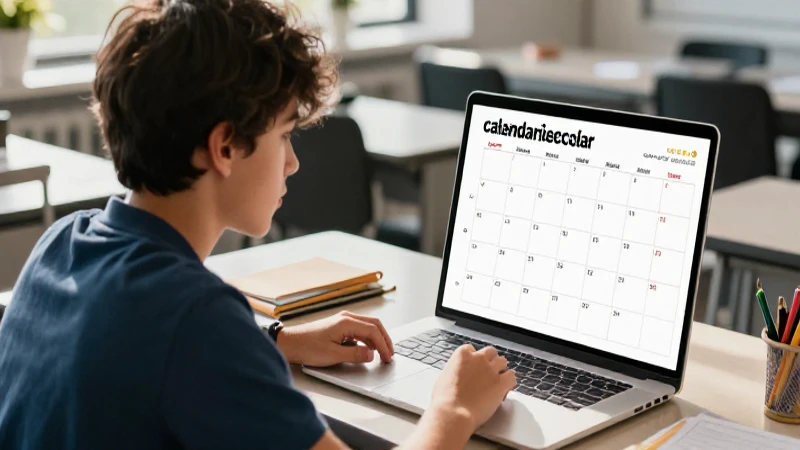 Planifica tu éxito académico con el calendario escolar 2025-2026: preparatoria 4 Estudiante planifica éxito con calendario escolar