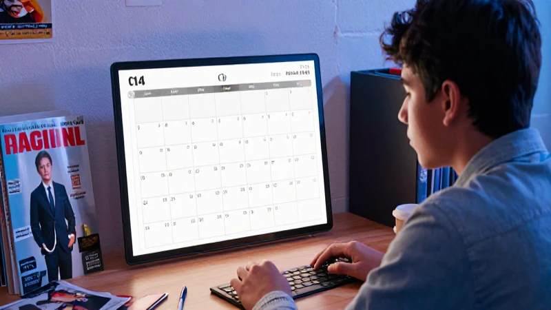 Planifica tu éxito académico con el calendario escolar 2025-2026: preparatoria 3 Estética mexicana académica, moderno y detallado