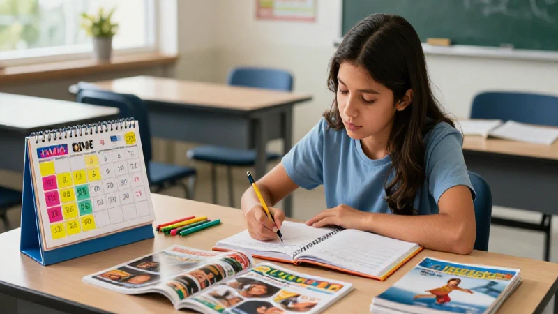 Estudiante mexicano concentrado en escritorio moderno