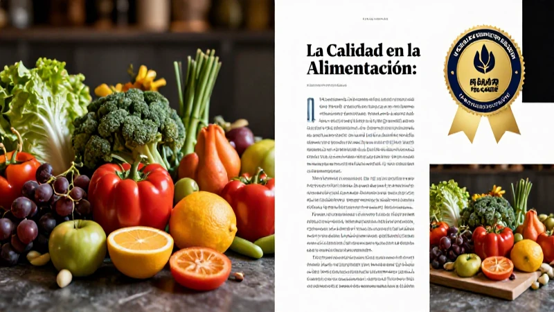 Comida de calidad para una vida mejor