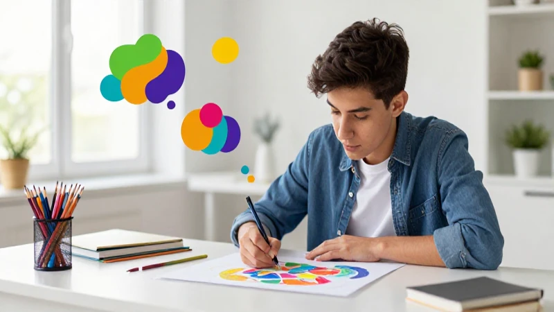 Creatividad inspirada a través de creativos caligramas