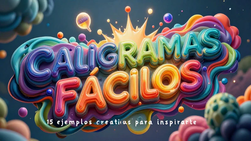 Inspiración visual y evolución de caligramas creativos