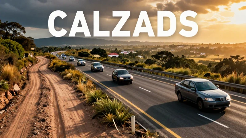 Comparativa visual de tipos de calzadas y caminos