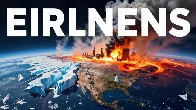 Cambio Climático: Concepto, Causas, Efectos y Consecuencias 3 Ilustración dramática de la Tierra en peligro