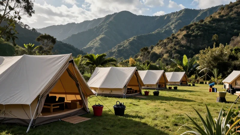 Campamento: Definición, Objetivos y Elementos Esenciales 3 Camp en las montañas con estilo de lujo