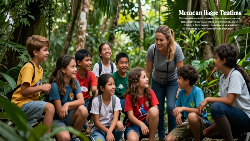Campamento: Definición, Objetivos y Elementos Esenciales 8 Niños en campamento en la selva mexicana