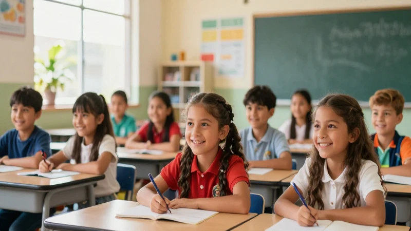 Potencia el éxito de tus campañas escolares con estrategias efectivas 4 Estudiantes felices en aula moderna