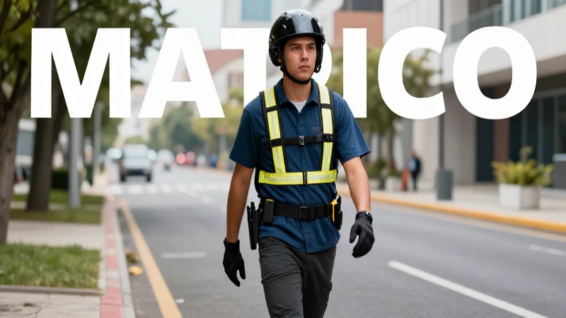 Joven mexicano decidido en ciudad moderna