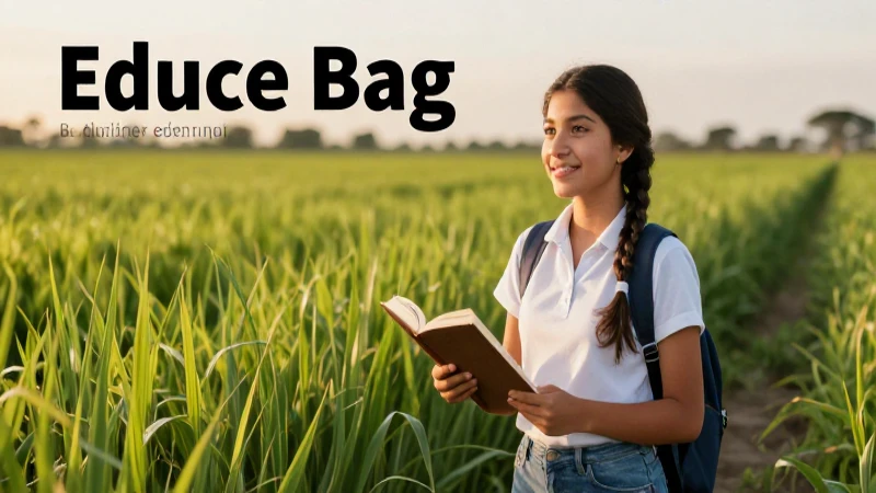 Estudiante mexicano en campo, diseño educativo premium