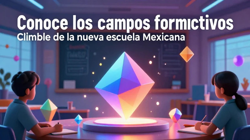 Conoce los campos formativos clave de la nueva escuela mexicana 3 Ilustración atractiva sobre matemáticas escolares mexicanas