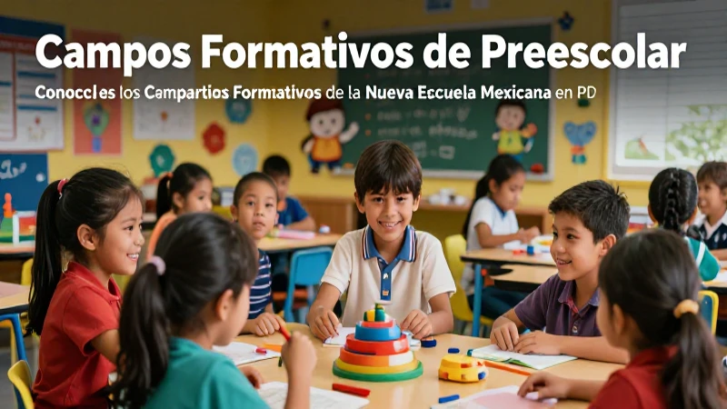 Conoce los Campos Formativos de la Nueva Escuela Mexicana en PDF 3 Guía visual preescolar de la Nueva Escuela Mexicana