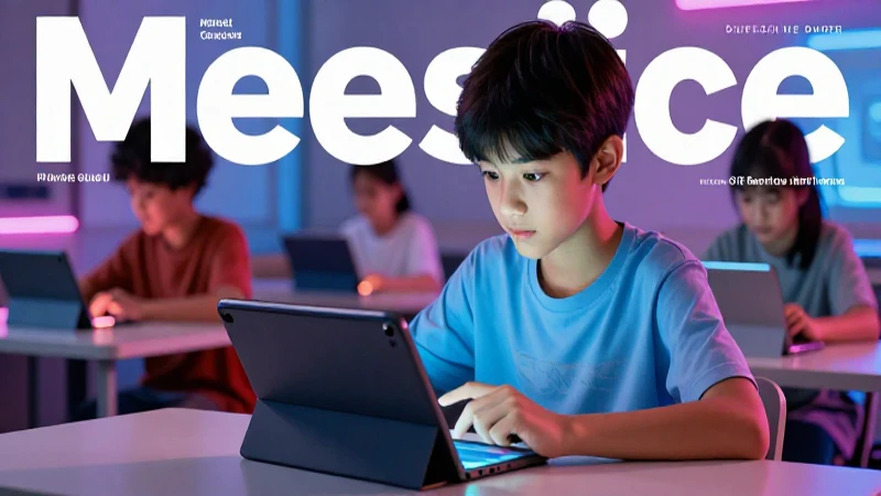 Canal 13 Guatemala tiene videos de educación innovadora 9 Estudiante concentrado con tablet brillante y moderna