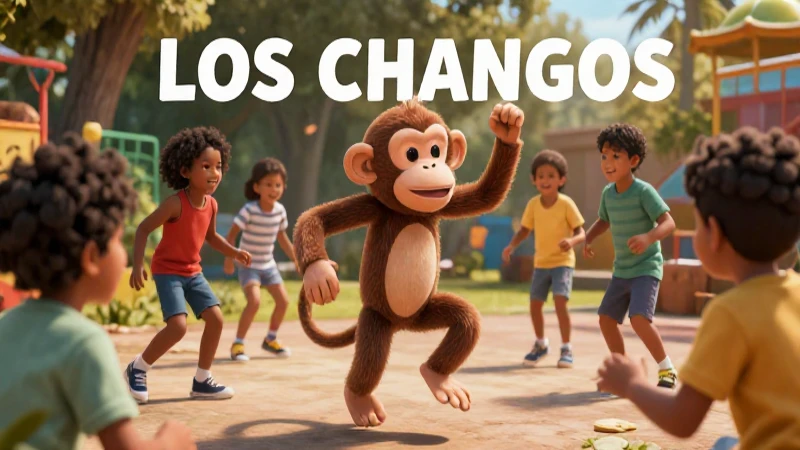 Canción divertida de monos y niños