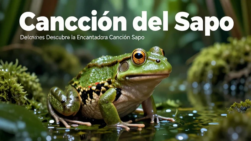 La imagen muestra un sapo vibrante en un entorno educativo